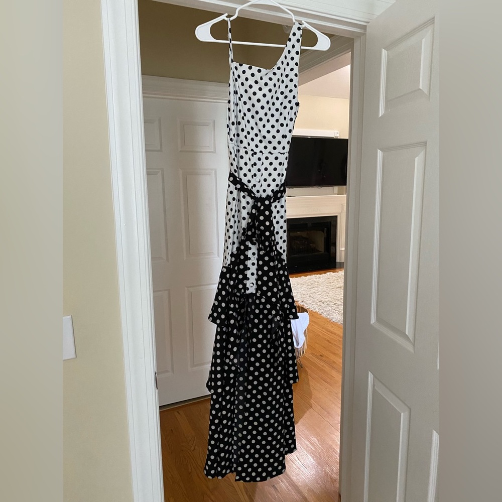Maxi polka dot dress